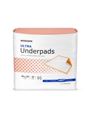 McKesson Ultra Fluff/Polymer Heavy Absorbency Disposable Underpad